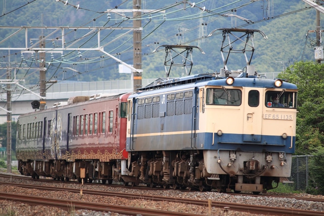 【JR西】キハ47-7003＋キハ47-7004「○○のはなし」京都鉄道博物館へを不明で撮影した写真