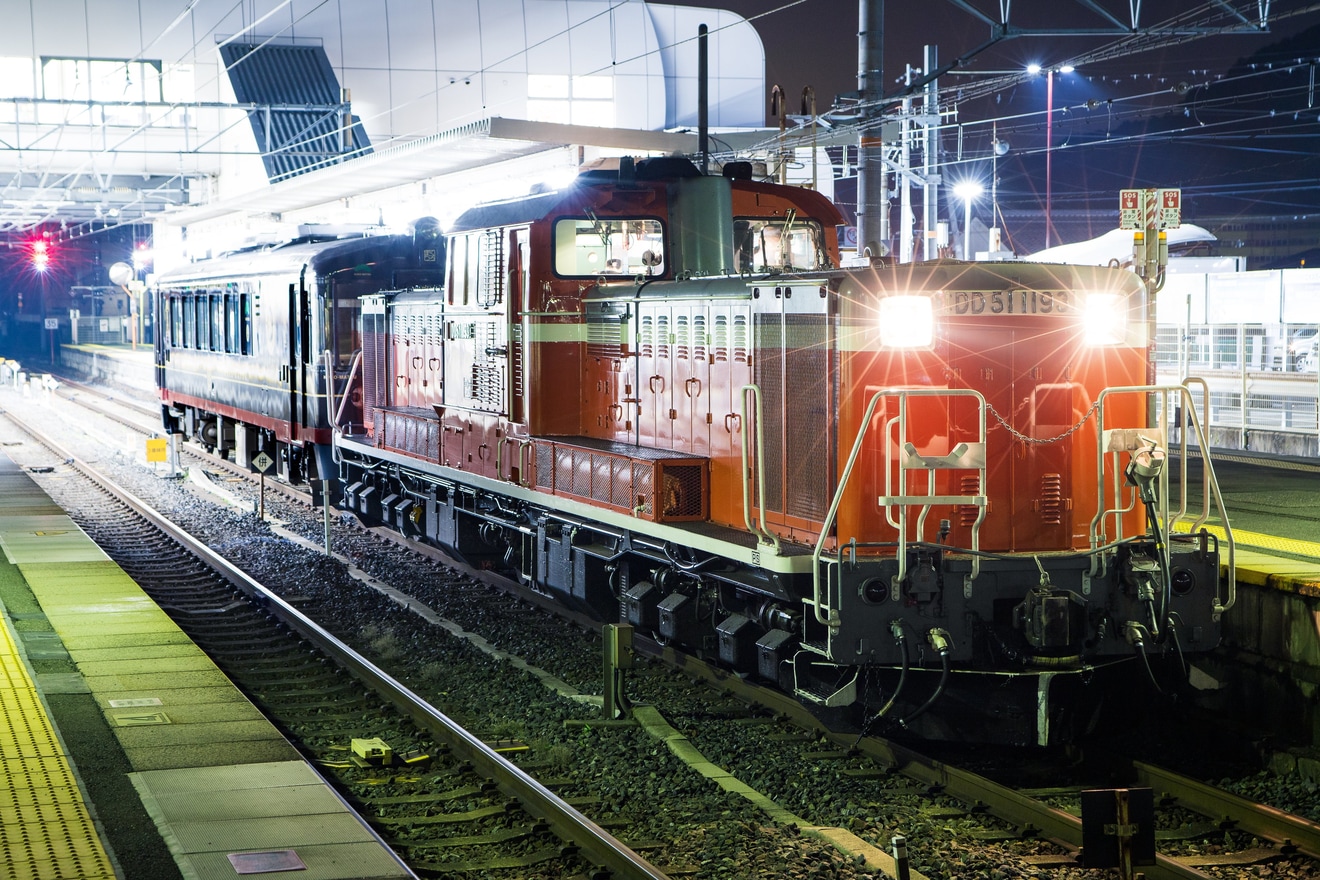 【京都丹後】KTR700形KTR707「くろまつ」京都鉄道博物館へ配給輸送の拡大写真