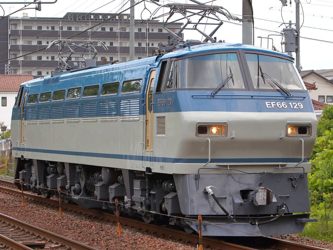 【JR貨】EF66-129広島車両所出場試運転の拡大写真