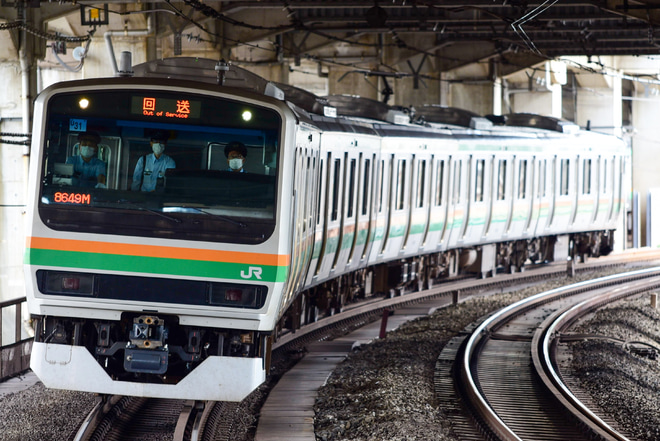 【JR東】E231系U31編成東京総合車両センター出場回送を赤羽駅で撮影した写真