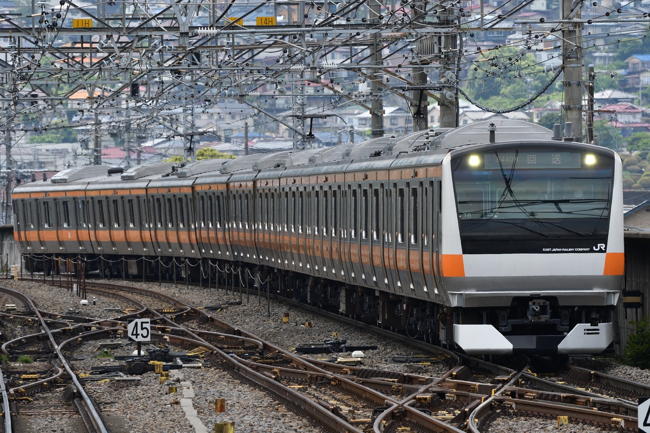【JR東】E233系T6編成長野総合車両センター出場回送の拡大写真