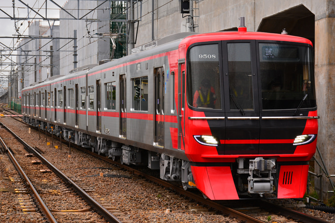 【名鉄】9500系9508Fが性能確認試運転を知立駅で撮影した写真