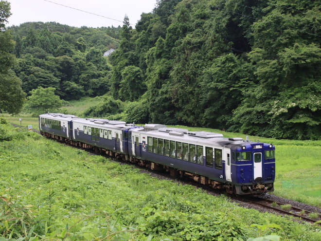 【JR東】「ふくしまShu*kura」が磐越東線・磐越西線で運転を要田～三春間で撮影した写真