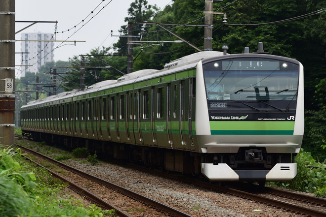 【JR東】E233系クラH009編成 根岸線試運転を町田～成瀬間で撮影した写真