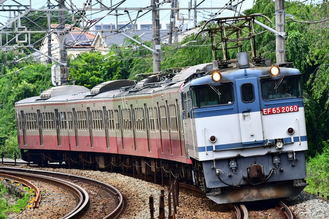 【西武】新101系247F (赤電)多摩川線から甲種輸送を不明で撮影した写真