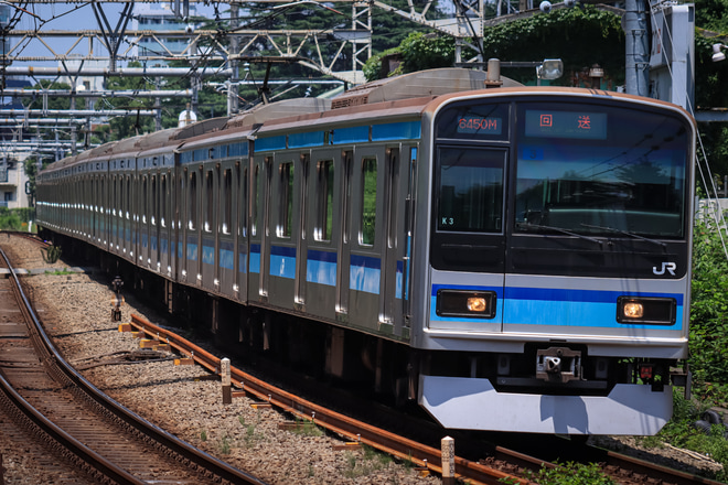 【JR東】E231系K3編成東京総合車両センター入場回送を原宿駅で撮影した写真