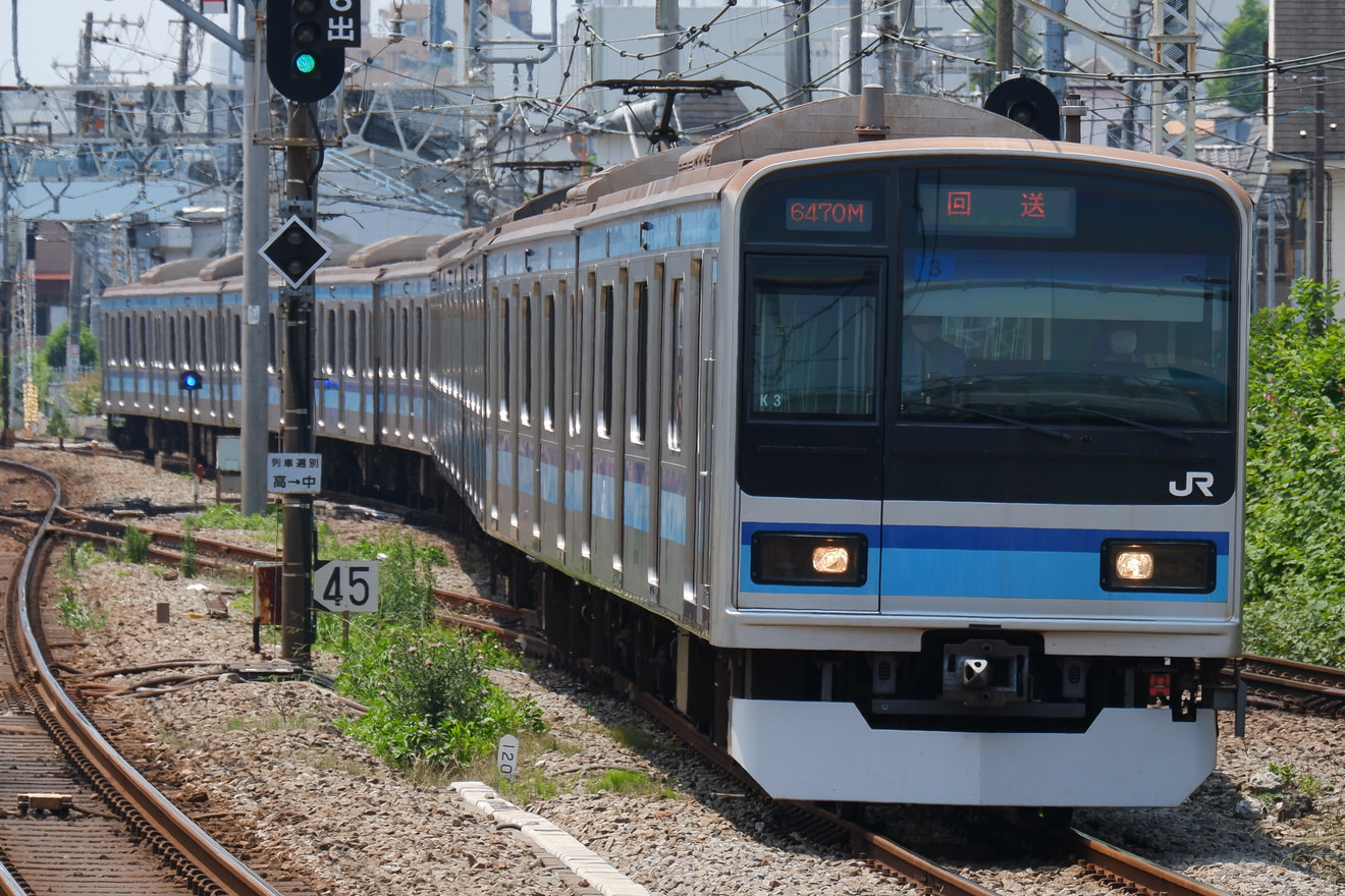 【JR東】E231系K3編成東京総合車両センター入場回送の拡大写真