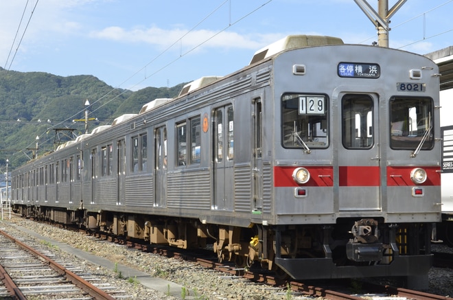 【伊豆急】8000系TB-7編成を使用した団体臨時列車を伊豆急下田駅で撮影した写真