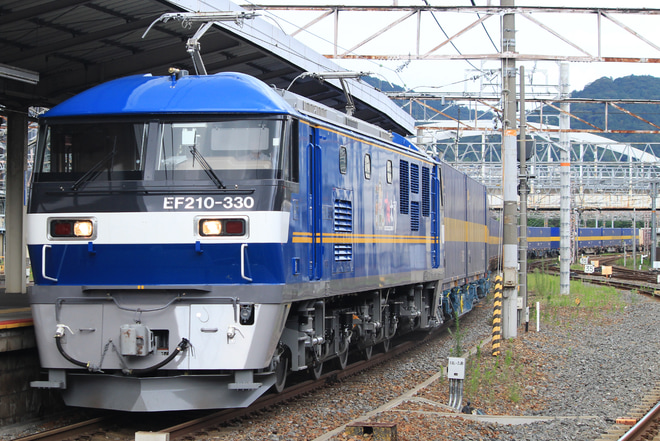 【JR貨】EF210-330営業運転開始を京都駅で撮影した写真
