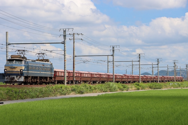 【JR貨】EF66-27が5780レ(赤ホキ)運用に(2021.7.17)を岐阜～木曽川間で撮影した写真