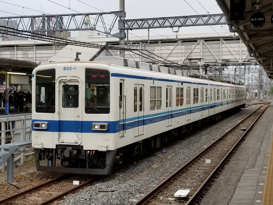 【東武】8000系8160F廃車回送の拡大写真
