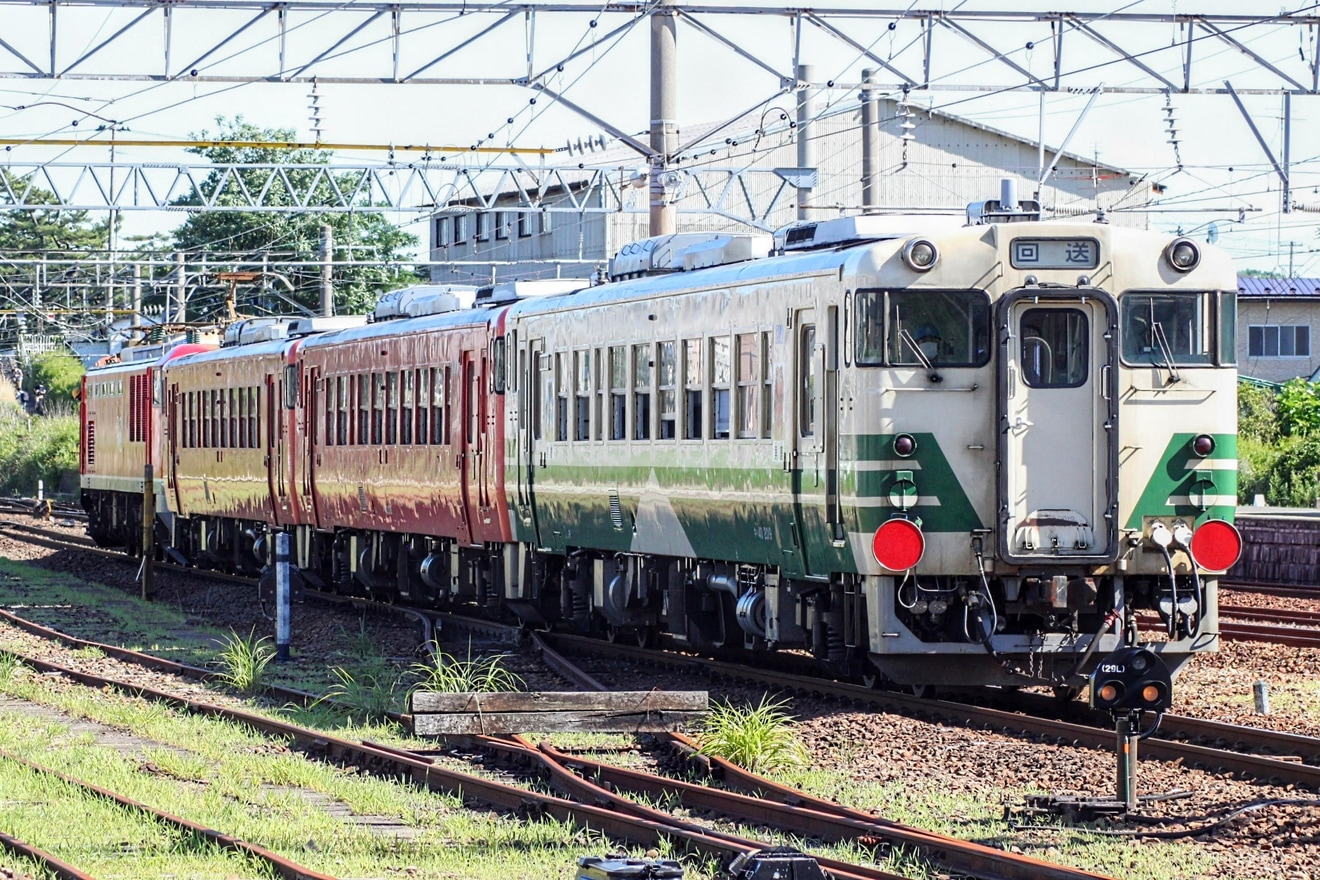 【JR東】キハ40-1006+キハ40-2018+キハ40-2019小湊鐵道へ譲渡甲種の拡大写真