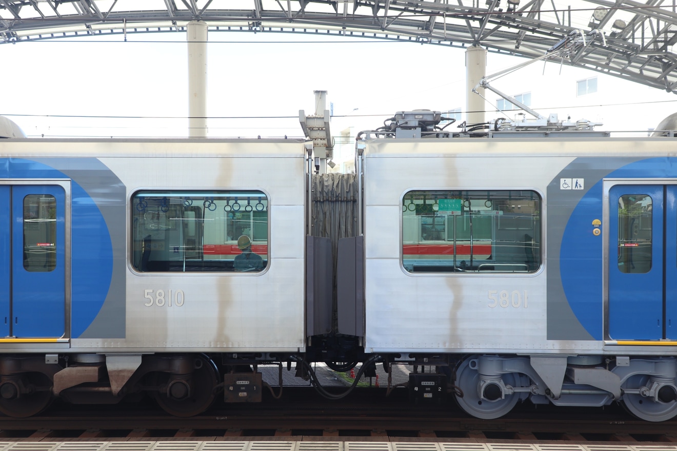 【阪神】5700系5701F大阪側ユニット出場試運転の拡大写真