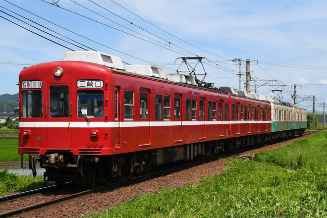 【ことでん】1200形1211編成(情熱の赤い電車)+1215編成 貸切列車運転を榎井～琴電琴平間で撮影した写真