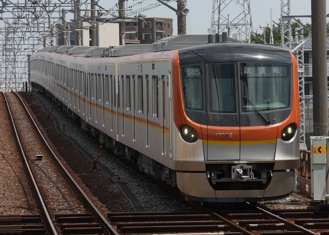【メトロ】17000系17182F、8連の17000系初の日中試運転を和光市駅で撮影した写真