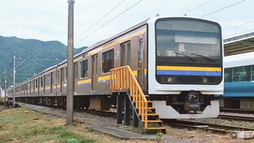 【伊豆急】209系C609編成伊豆急下田駅電留線へ
