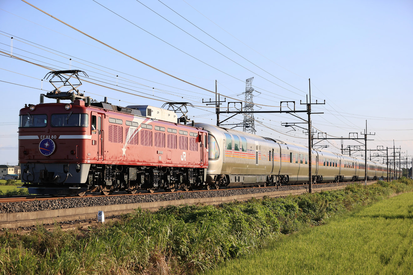 【JR東】EF81-80牽引カシオペア紀行 盛岡行き運転の拡大写真