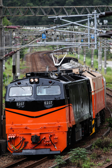 【台鐵】鳴日號機車E237七堵→花蓮間で貨物列車の牽引