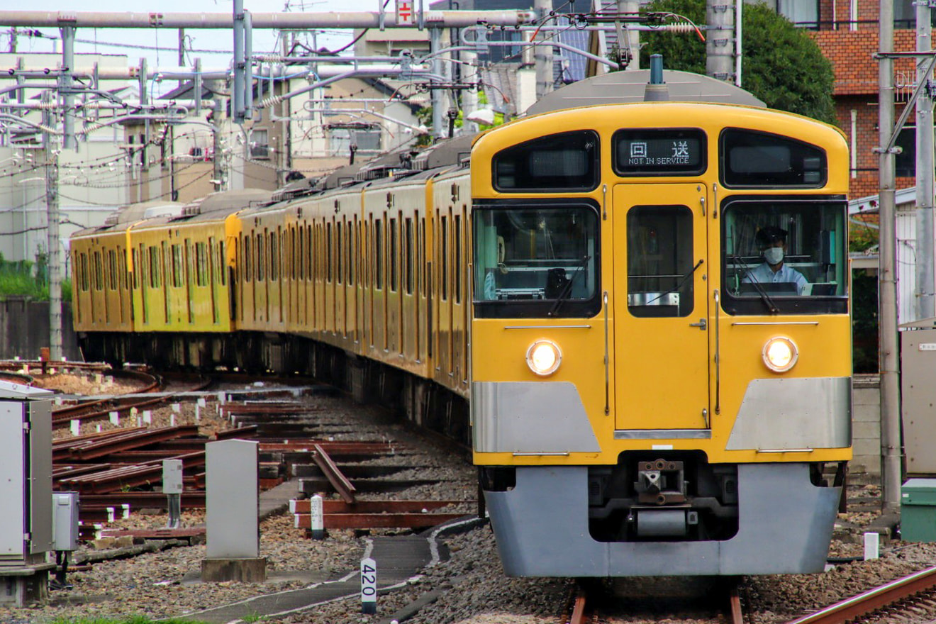 【西武】2000系2095F武蔵丘車両検修場入場回送の拡大写真