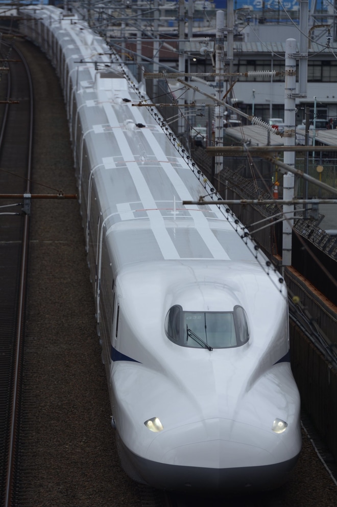 【JR海】N700A G32編成浜松工場出場試運転を 名古屋〜三河安城間で撮影した写真