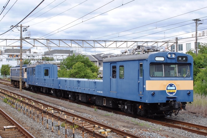 【JR西】クル144+クモル145京都鉄道博物館展示配給を不明で撮影した写真