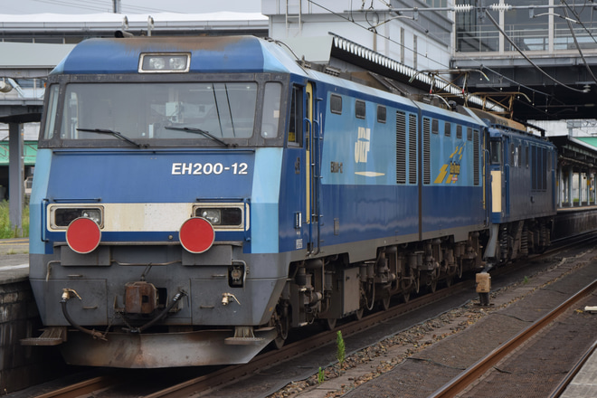 【JR貨】EH200-12が稲沢機関区から回送を神領駅で撮影した写真