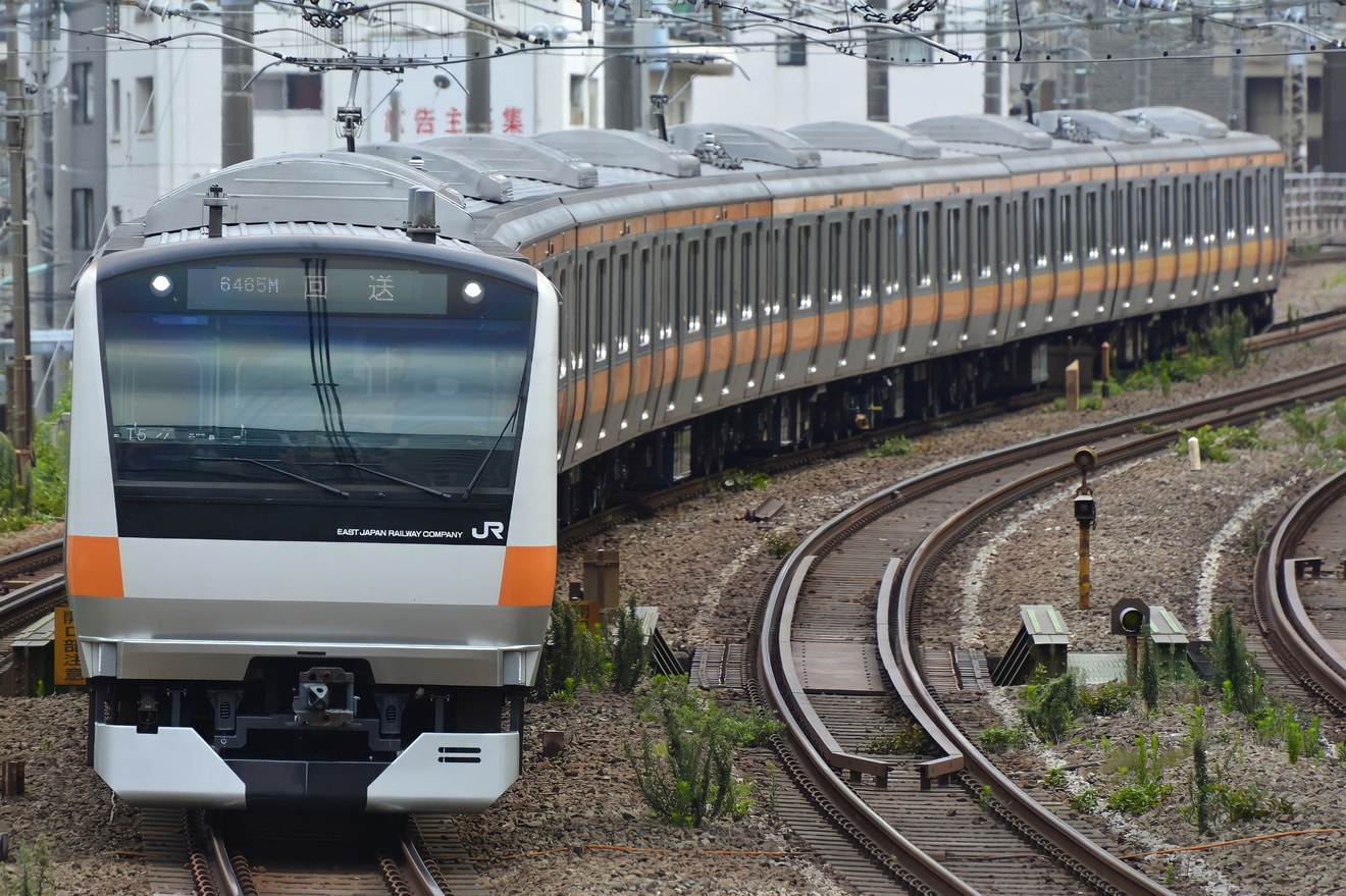 【JR東】E233系T5編成東京総合車両センター出場回送の拡大写真
