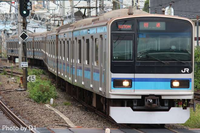 【JR東】E231系ミツK1編成東京総合車両センター入場回送を中野駅で撮影した写真