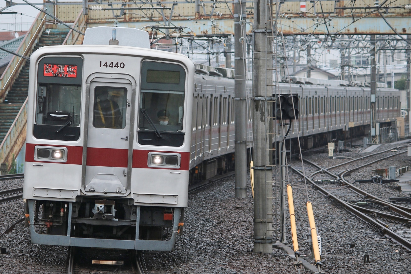 【東武】10030型11640F+11440F試運転で2019年11月以来の本線走行の拡大写真