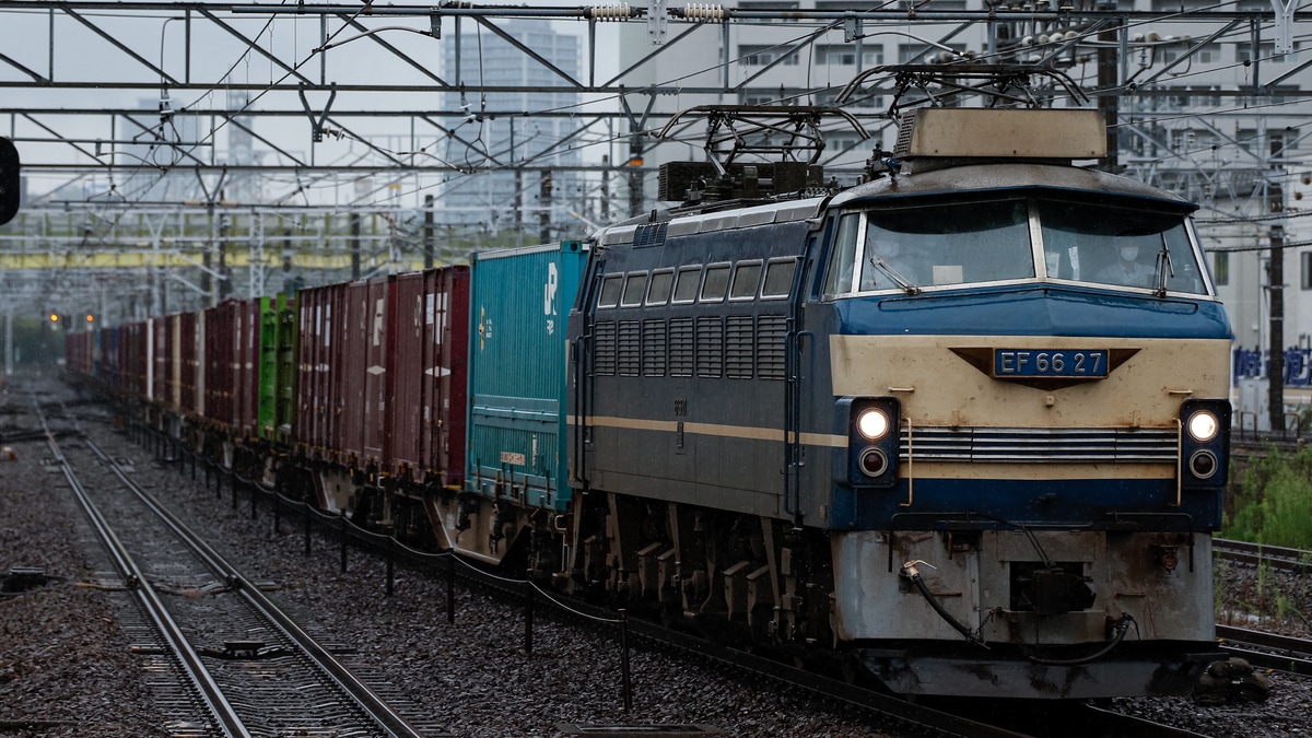 Jr貨 Ef66 27 A18運用 20210818 0819 が遅延で日中の東海道線を走行 2nd Train鉄道ニュース