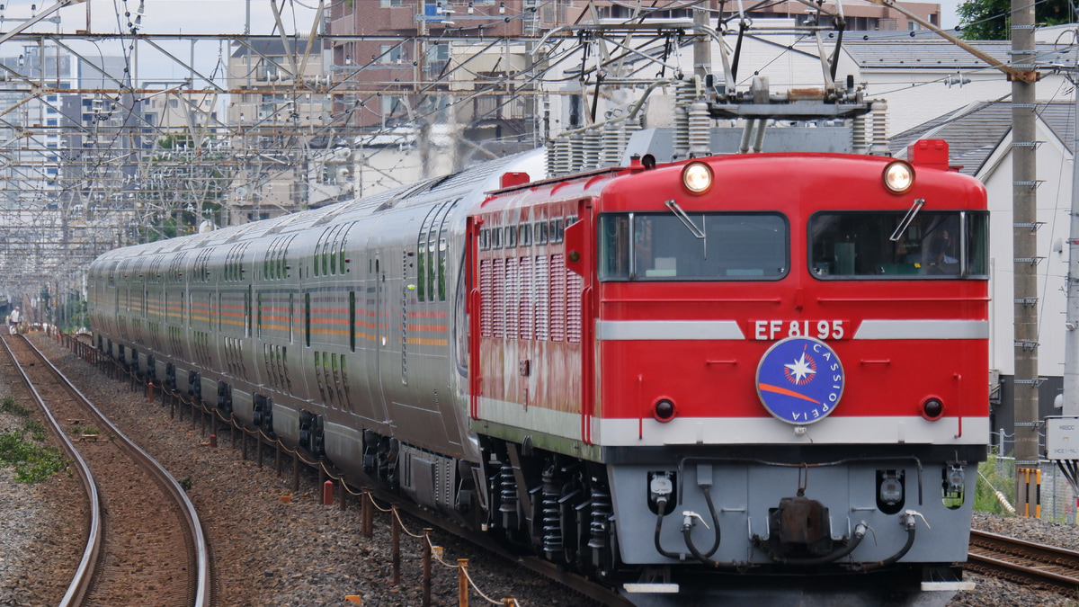 EF81カシオペア カシオペア紀行2fin」 帰ってきたEF81 95号機(虹釜)が率いる