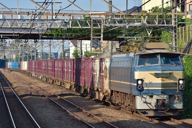 【JR貨】EF66-27:A21→A22運用 隅田川シャトル(30日)