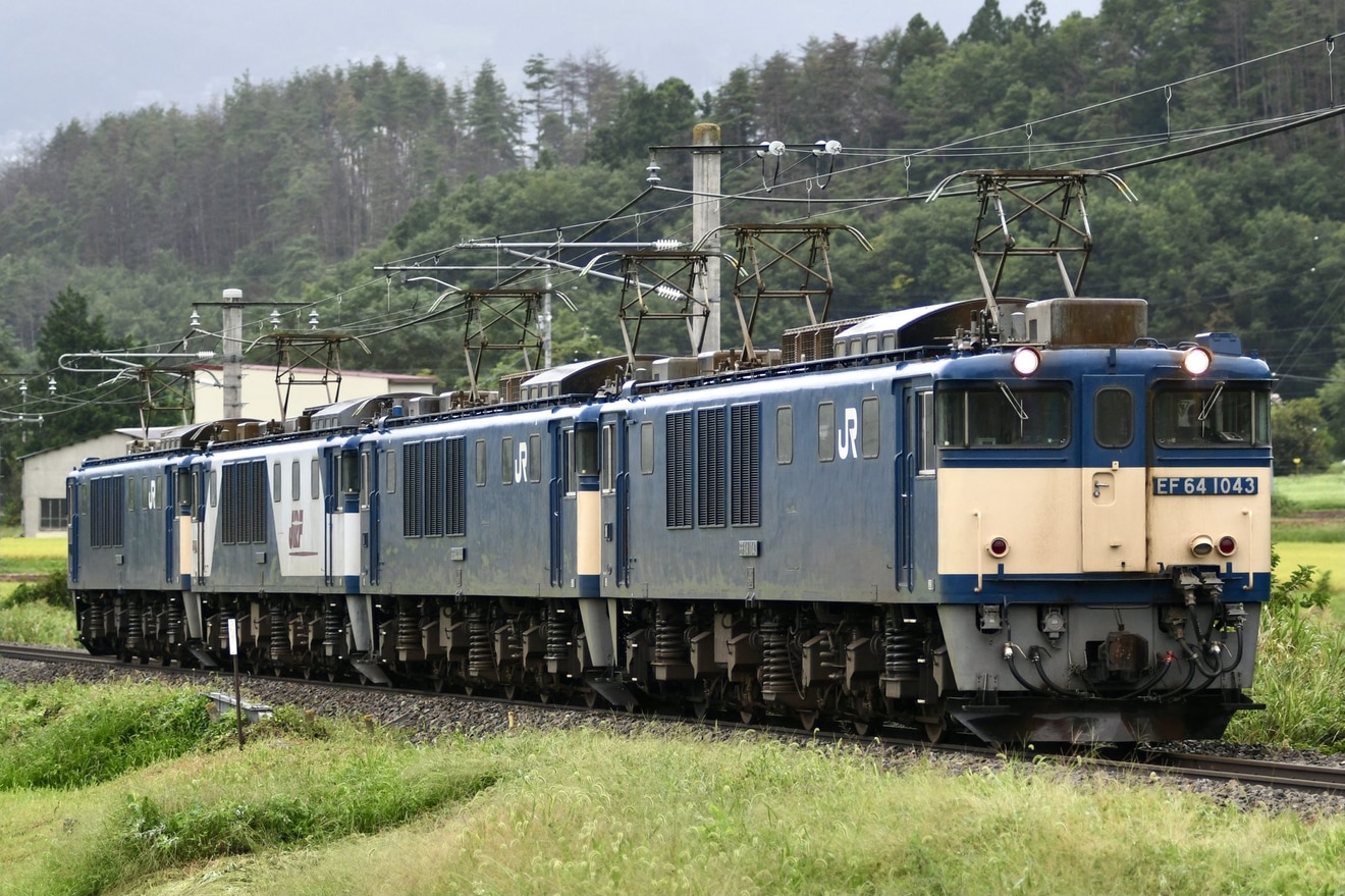 【JR貨】EF64が4重連で南松本への拡大写真