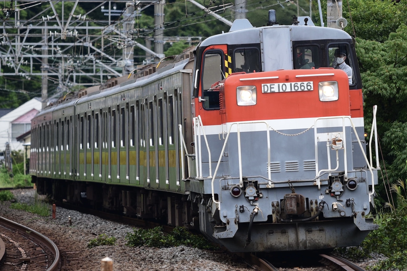 【東急】5080系5186F J-TREC横浜事業所入場甲種輸送の拡大写真