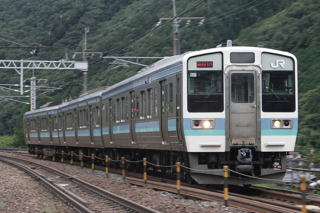 【JR東】211系N307編成中津川駅から返却回送の拡大写真