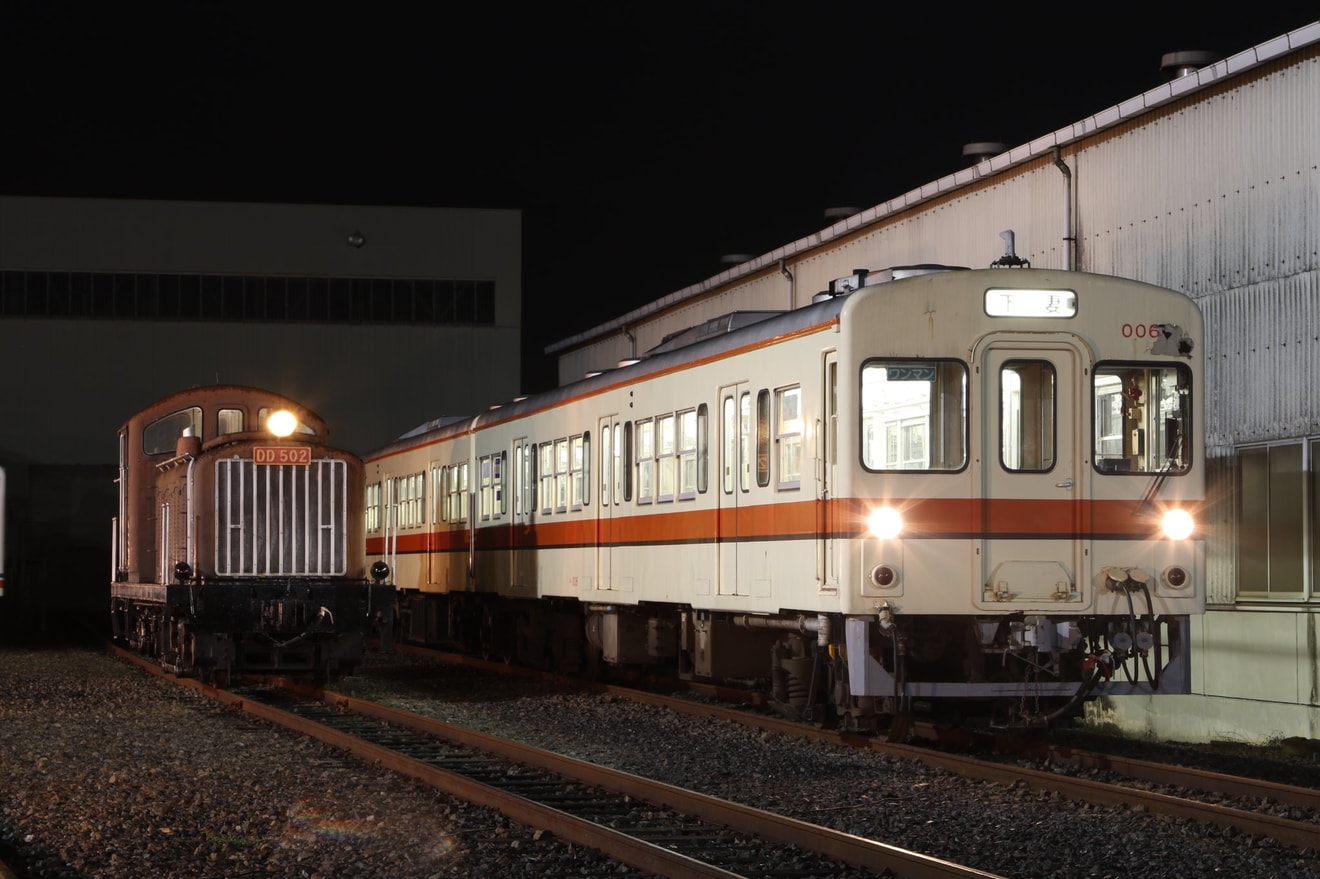 【関鉄】DD502号夜間撮影会が水海道車両基地にて開催の拡大写真