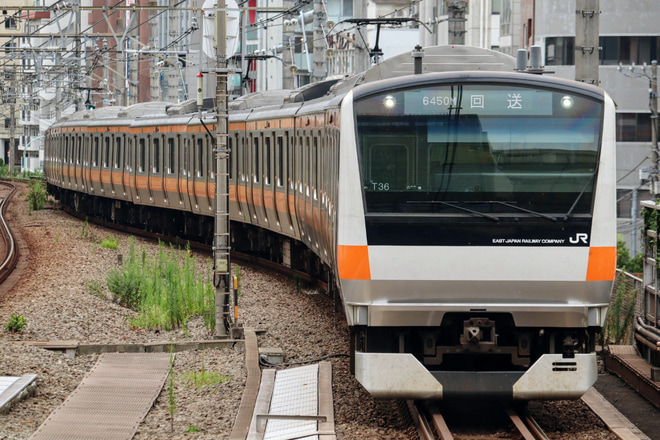 【JR東】E233系トタT36編成東京総合車両センター入場を恵比寿駅で撮影した写真