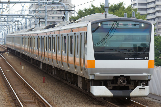 【JR東】E233系トタT36編成東京総合車両センター入場を武蔵境駅で撮影した写真