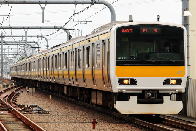 【JR東】E231系500番台ミツA526編成、車輪転削に伴う回送を東小金井駅で撮影した写真