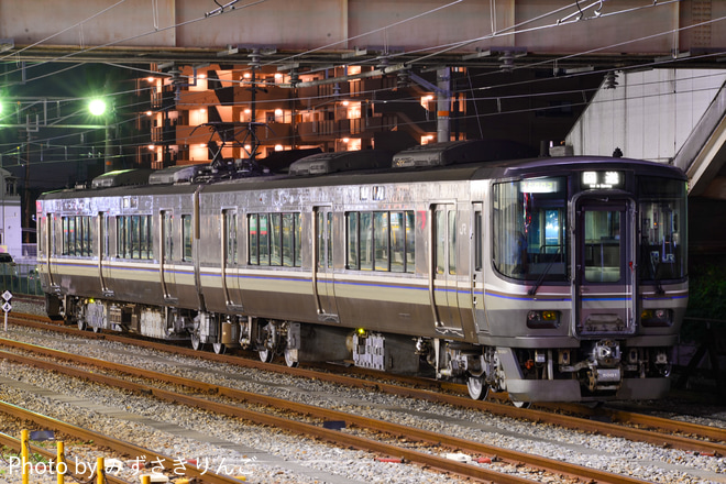 【JR西】223系P1編成網干総合車両所本所出場を網干駅で撮影した写真