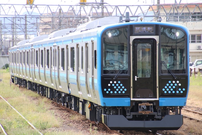 【JR東】相模線用新型車両E131系G-05編成公式試運転を新津駅で撮影した写真