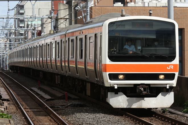 【JR東】209系ケヨM81編成 東京総合車両センター入場を秋葉原駅で撮影した写真