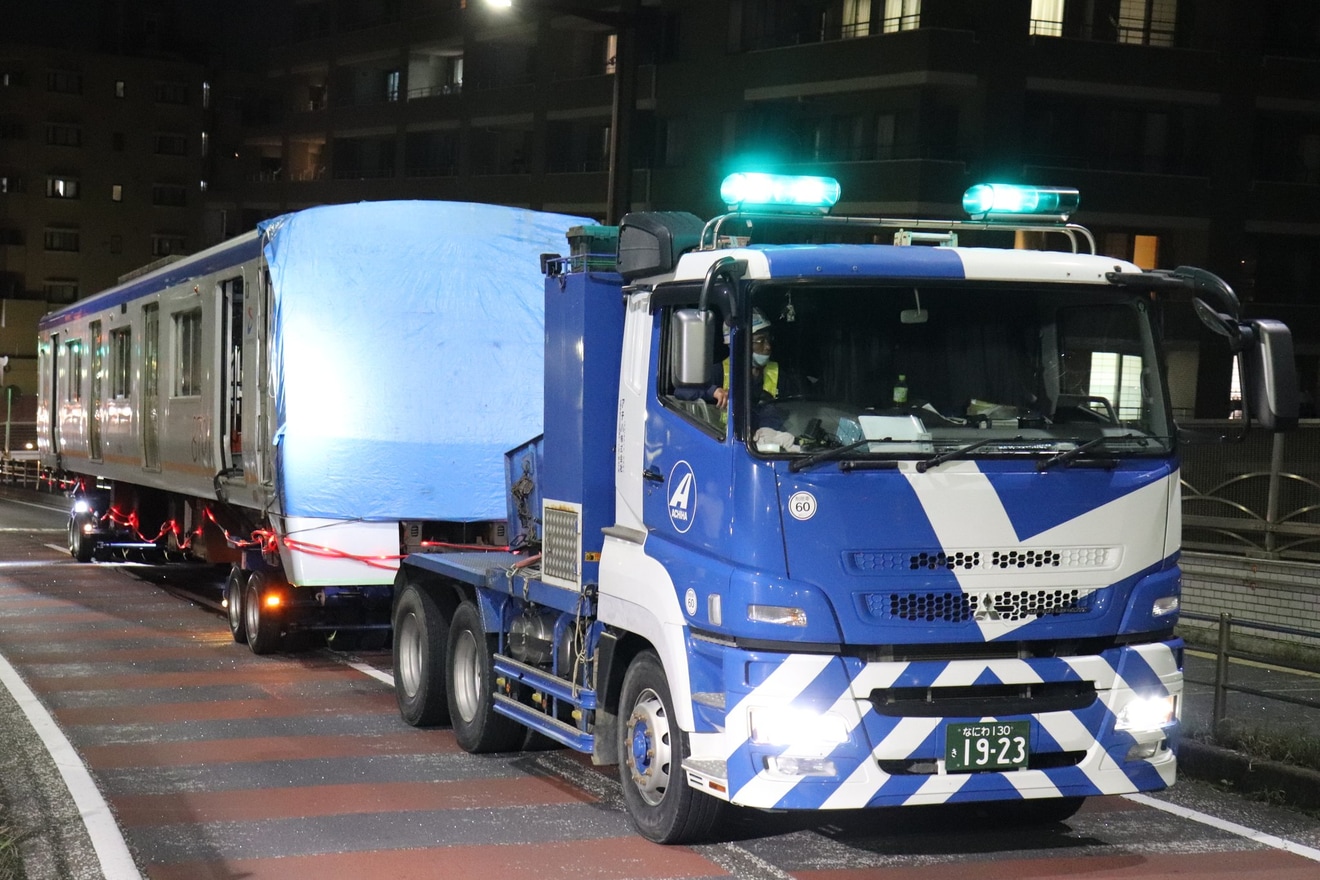 【相鉄】8000系8701×10(8701F)の廃車搬出が始まるの拡大写真