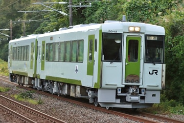 【JR東】キハ100-15、キハ100-33(脱線復旧車)が郡山総合車両センター出場