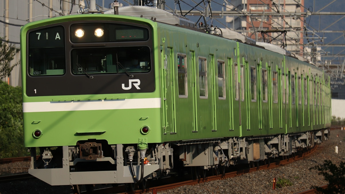 JR西】201系ND607編成クハ201-91の車番表示が剥がれ「1」に |2nd-train鉄道ニュース