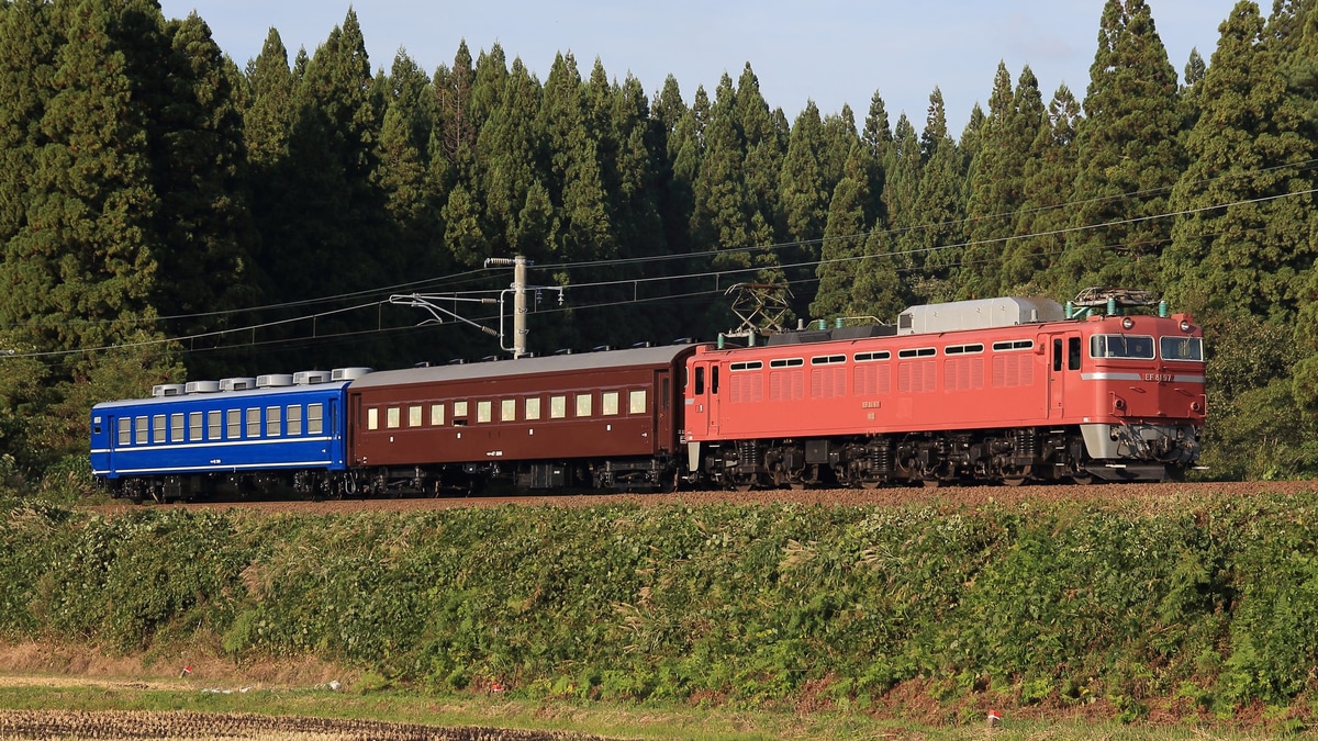 JR東】オハ12-369+オハ47-2261 秋田総合車両センター出場試運転