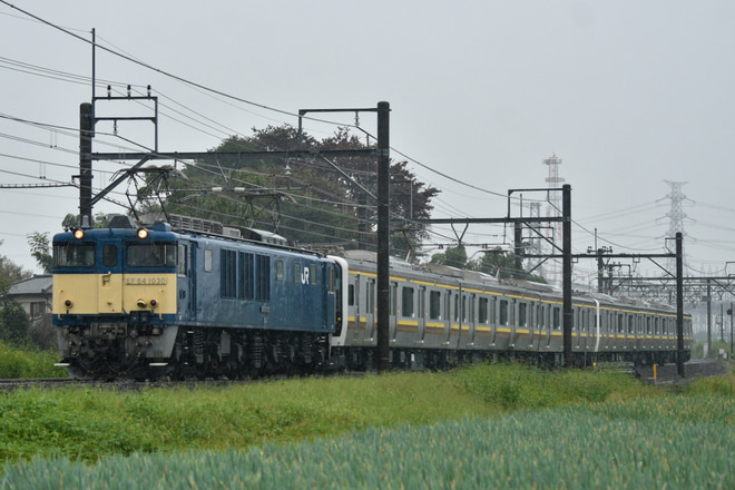 【JR東】E131系 TN7編成+TN8編成配給輸送を本庄～岡部間で撮影した写真