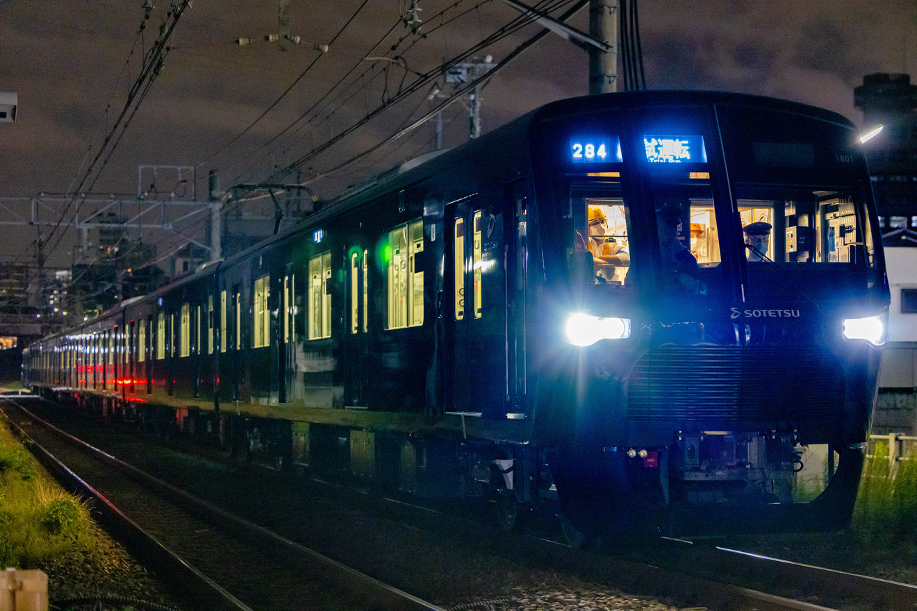 【東急】相鉄21000系21101×8(21101F)目黒線で試運転の拡大写真