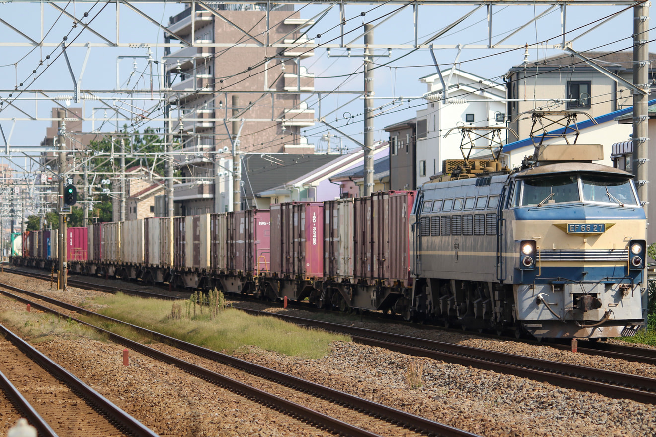 【JR貨】EF66-27:A12運用 99レ旅客線迂回(10月6日)の拡大写真