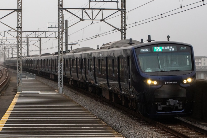 【相鉄】12000系12102×10(12102F)が埼京線池袋以北で営業運転を武蔵浦和駅で撮影した写真